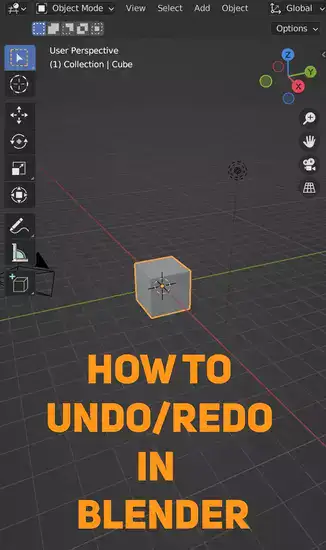 How to undo/redo in Blender? (Shortcuts Menu)