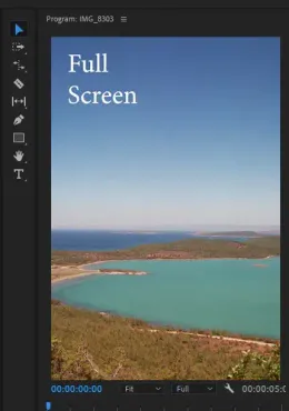 How to Full Screen Premiere Pro?