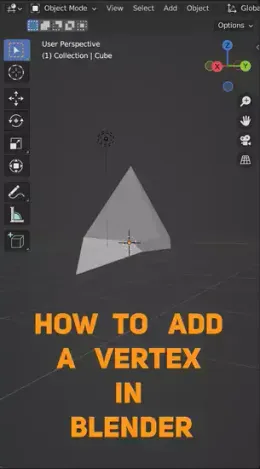 How to Add a Vertex in Blender?