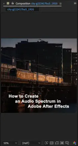 How to Create an Audio Spectrum in Adobe After Effects