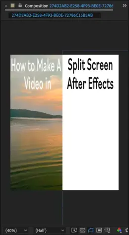 How to Make A Split Screen Video in After Effects?