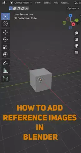 How to add reference images in Blender?