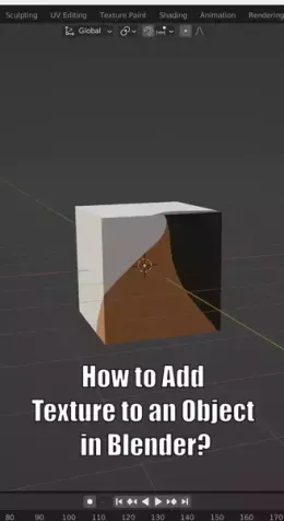 How to add texture to an object in Blender?