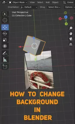 How to change background in Blender?