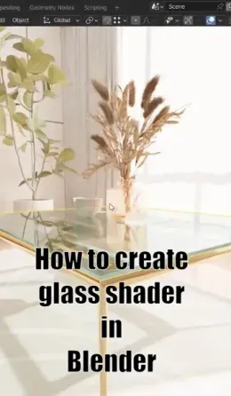 How to create a glass shader in Blender?
