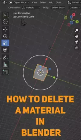 How to delete a material in Blender?