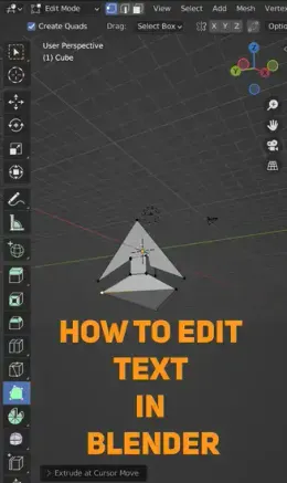 How to edit text in Blender?