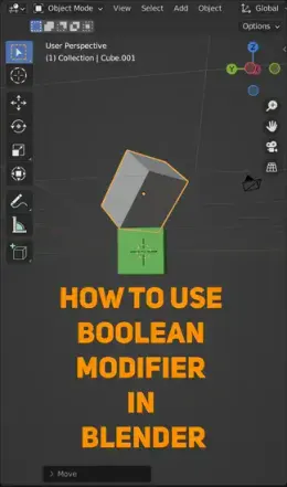How to use a boolean modifier in Blender?