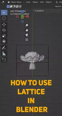 How to use a lattice modifier in Blender?