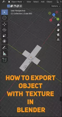How to Export Object with Texture in Blender?