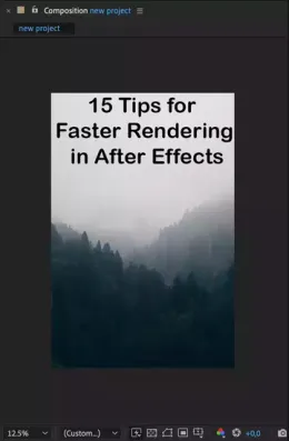 15 tips for faster rendering in After effects in 2023