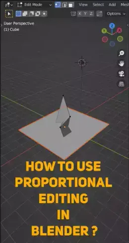 How to use proportional editing in Blender?