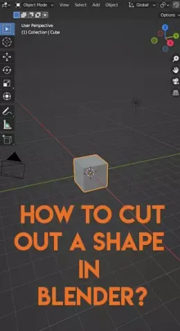 How to Cut Out a Shape in Blender?