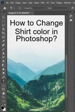 How to Change Shirt color in Photoshop? - With Pictures