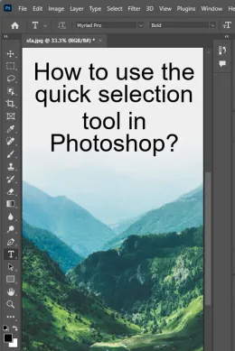 How to Use the Quick Selection Tool in Photoshop? With Pictures!