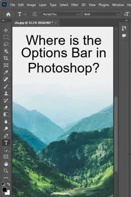 Where is the Options Bar in Photoshop? - With Pictures!
