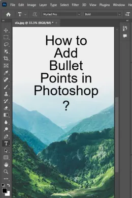 How to Add Bullet Points in Photoshop? With Pictures!