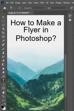 How to Make a Flyer in Photoshop? - 4 Steps!