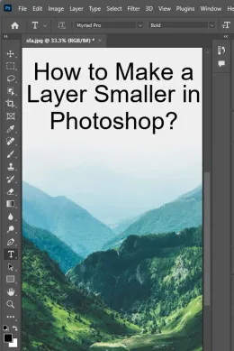How to Make a Layer Smaller in Photoshop? With Pictures!