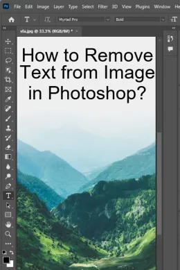 How to Remove Text from Image in Photoshop? - With Images!