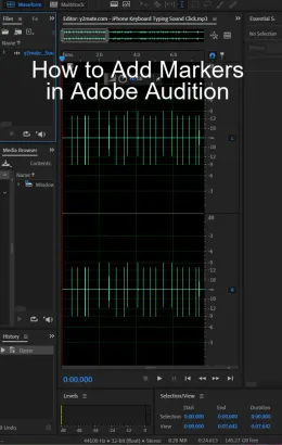 How to Add Markers in Adobe Audition?