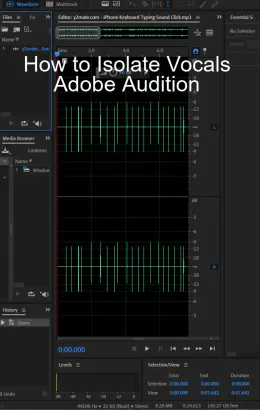 How to Isolate Vocals Adobe Audition?