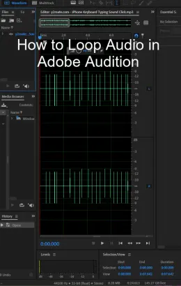 How to Loop Audio in Adobe Audition?