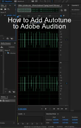 How to Add Autotune to Adobe Audition?