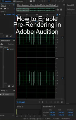 How to Enable Pre-Rendering in Adobe Audition? - 2 Steps!