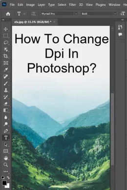 How to change DPI in Photoshop?