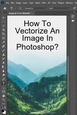 How to vectorize an image in Photoshop?