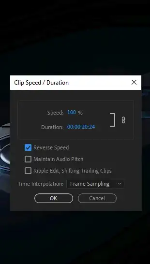 How to Reverse a Video in Premiere Pro?