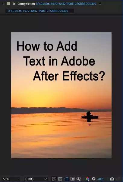 How to Add Text in Adobe After Effects?