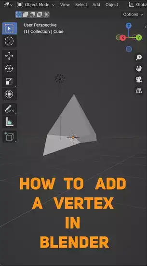 How to Add a Vertex in Blender?