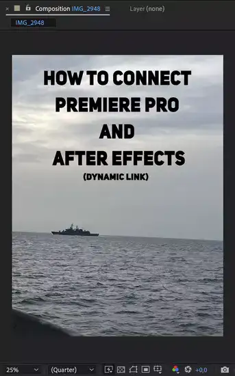 How to Connect Premiere Pro and After Effects (Dynamic Link)