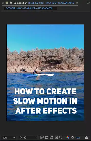 How to Create Slow Motion in After Effects?