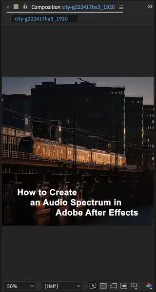 How to Create an Audio Spectrum in Adobe After Effects