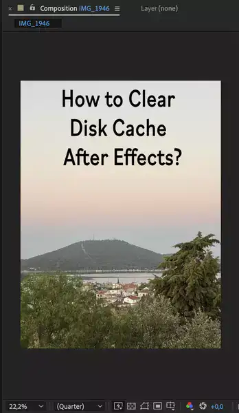How to clear disk cache After Effects? 2 Methods!