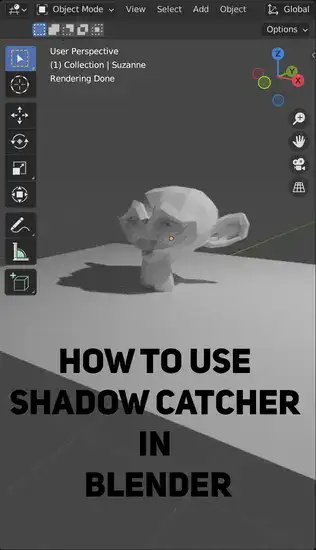 How to use shadow catcher in Blender?