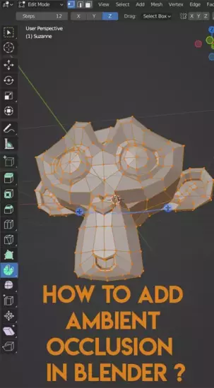 How to add ambient occlusion  in Blender?