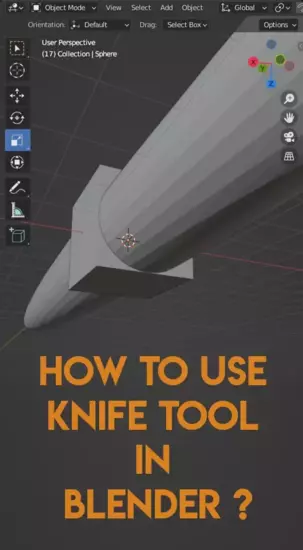 How to use the knife tool in Blender?