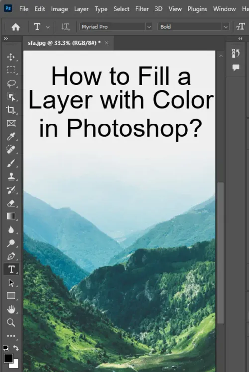 How to Fill a Layer with Color in Photoshop? With Pictures!