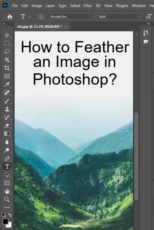 How to Feather an Image in Photoshop?