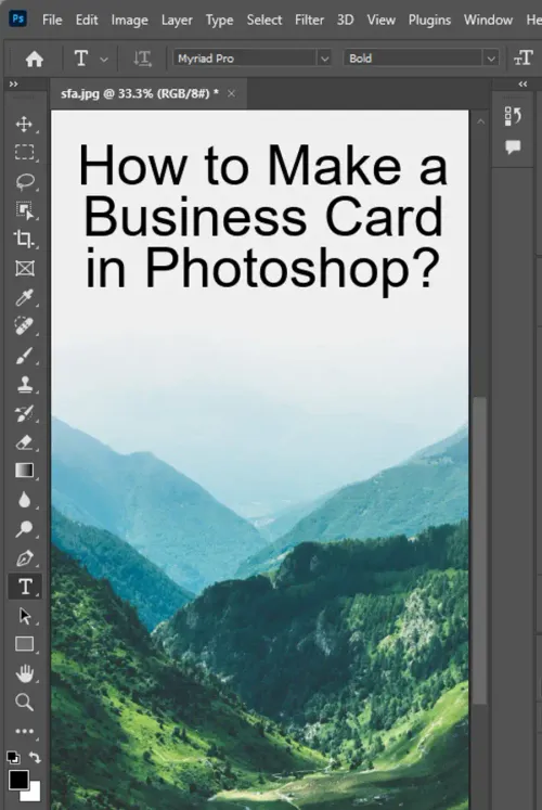 How to Make a Business Card in Photoshop? - With Images!