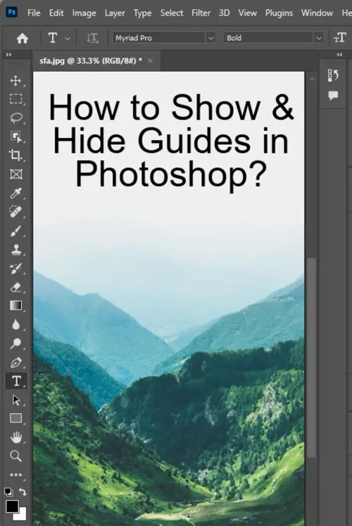 How to Show & Hide Guides in Photoshop?