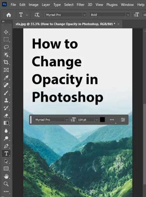 How to Change Opacity in Photoshop?