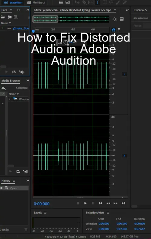 How to Fix Distorted Audio in Adobe Audition?