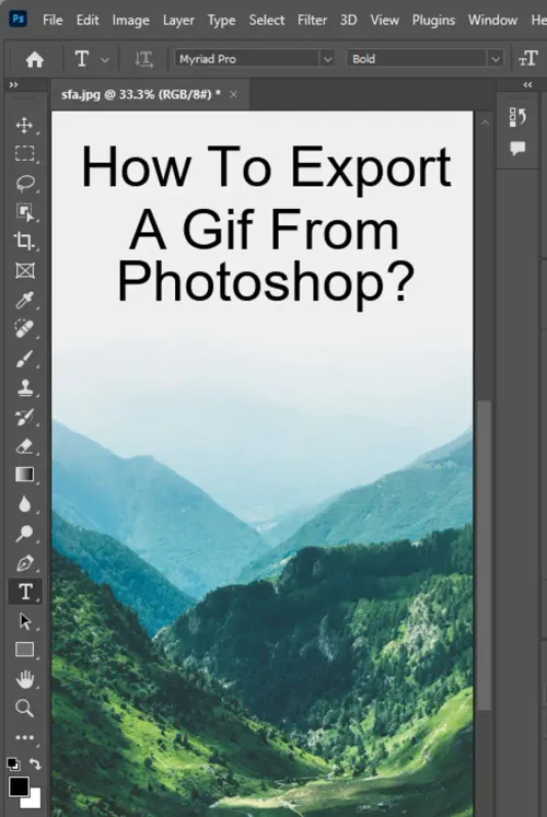 How to Export a GIF from Photoshop?