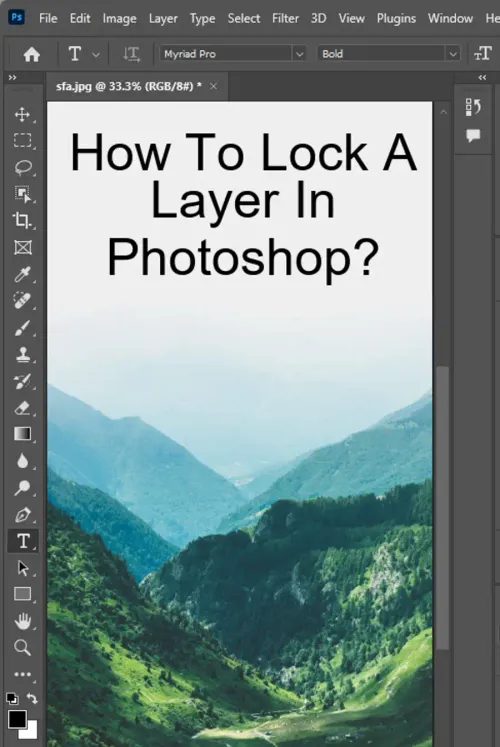 How to lock a layer in Photoshop?