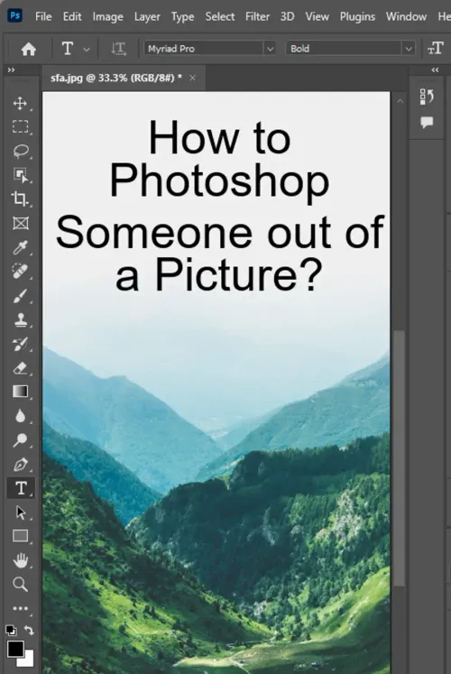 How to Photoshop Someone out of a Picture?